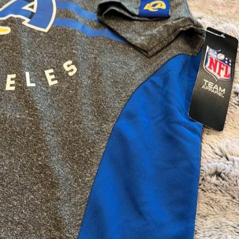 NWT LA Rams Polyester Short Sleeve Shirt - Picture 2 of 3